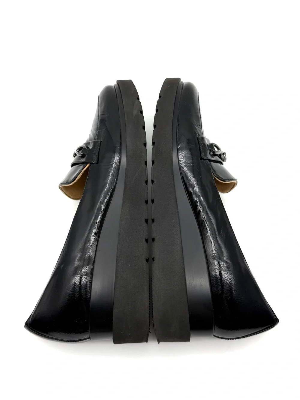 Naturalizer September Wedge Loafer Black Patent Leather 7.5